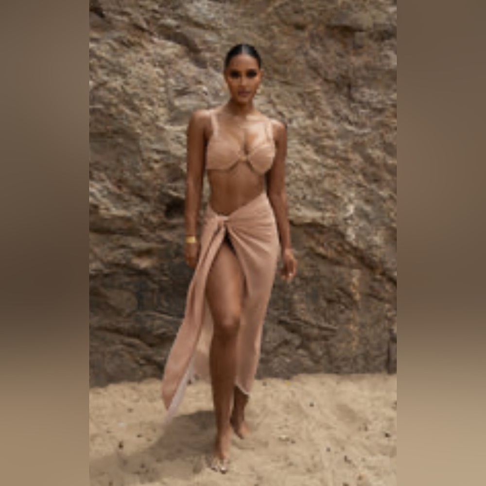 Tan Uncharted Waters Sarong